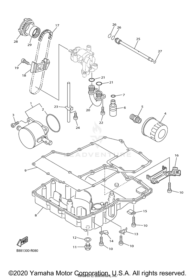 Oil Cooler Schematic