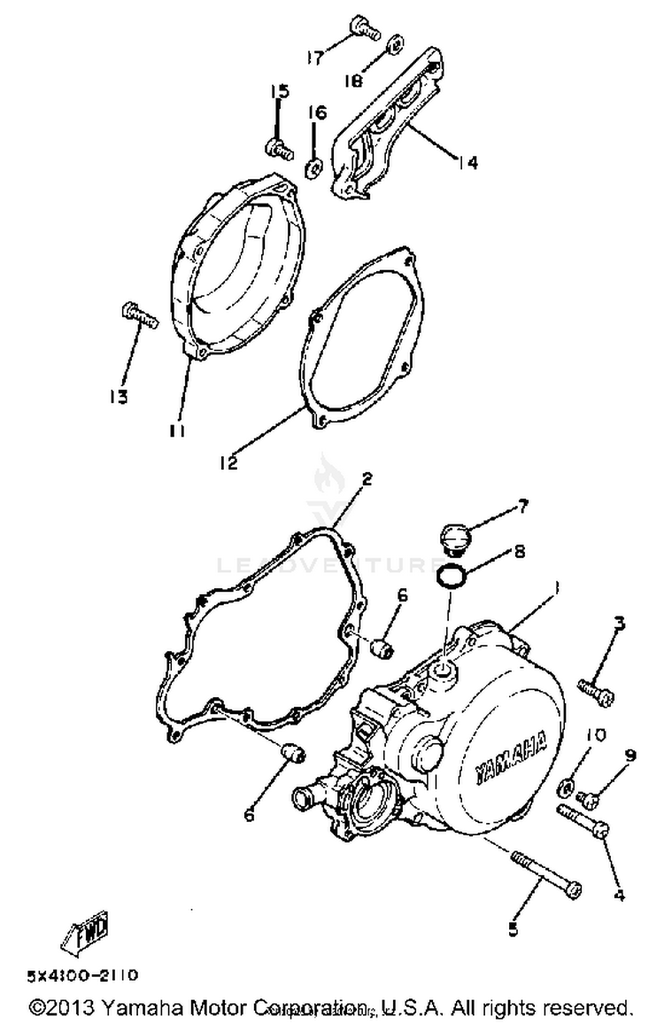 Crankcase Cover Schematic