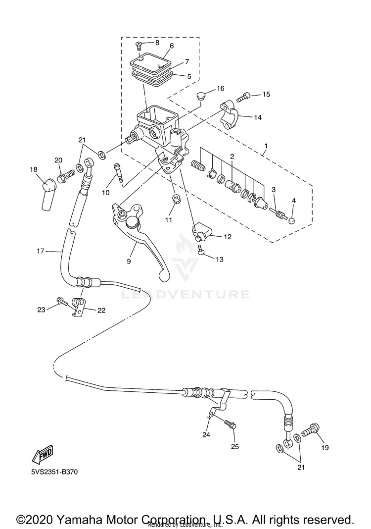 Front Master Cylinder 2 Schematic