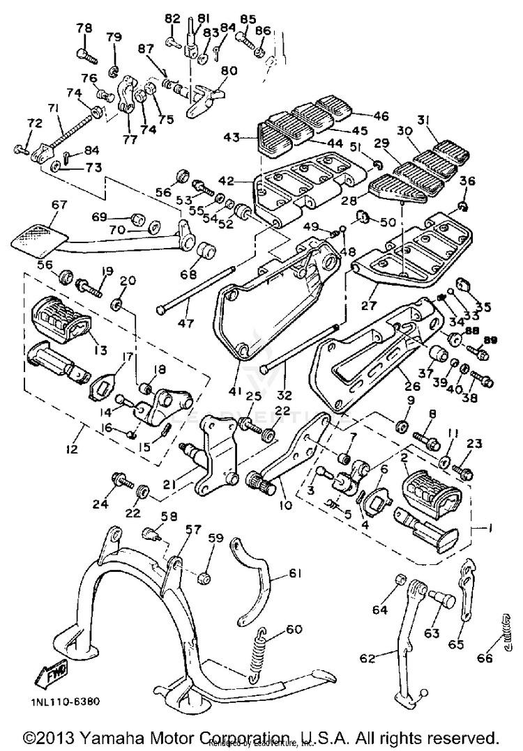 Stand Footrest Schematic