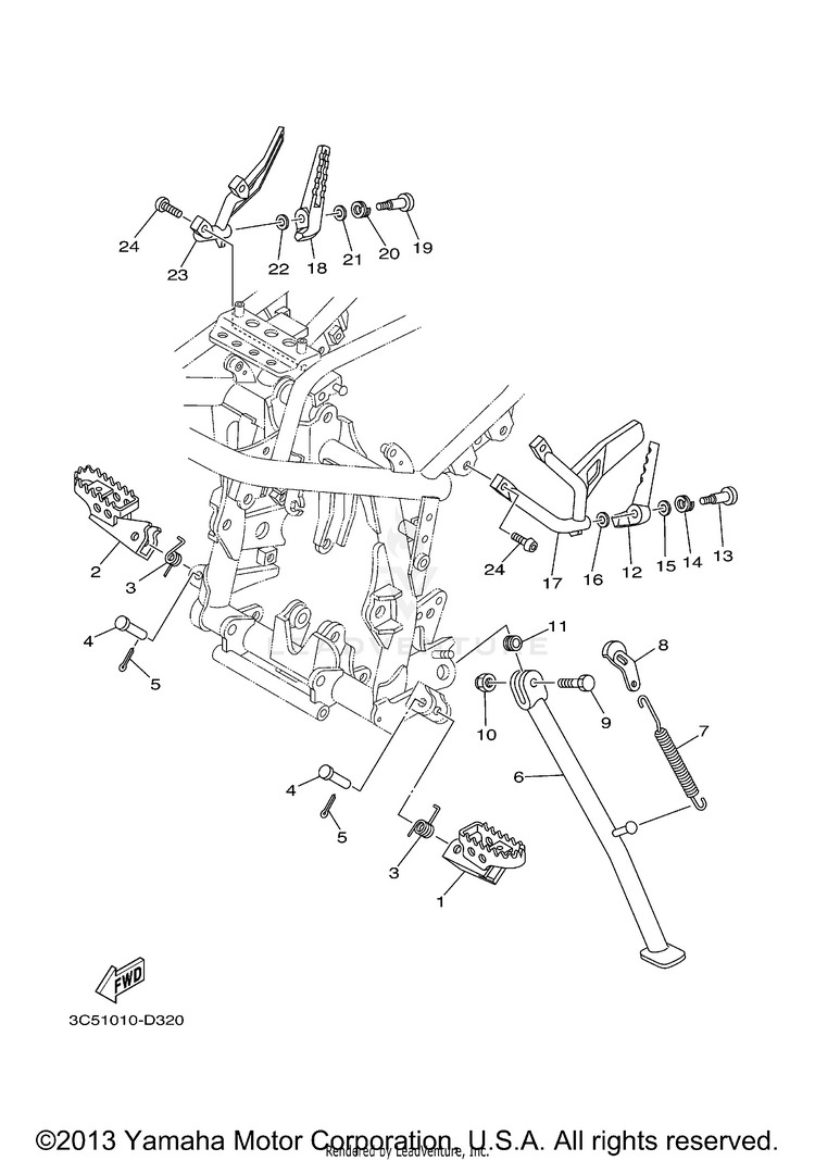 Stand Footrest Schematic