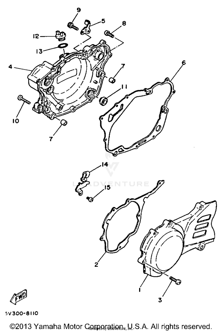 Crankcase Cover 1 Schematic