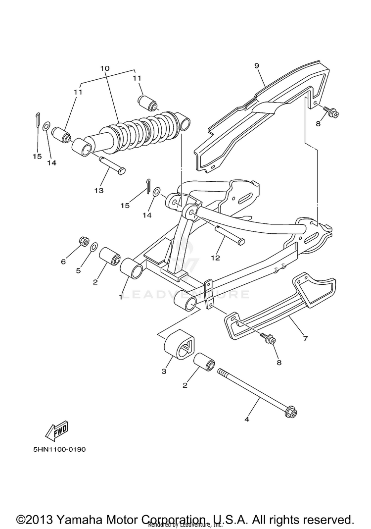 Rear Arm Suspension Schematic