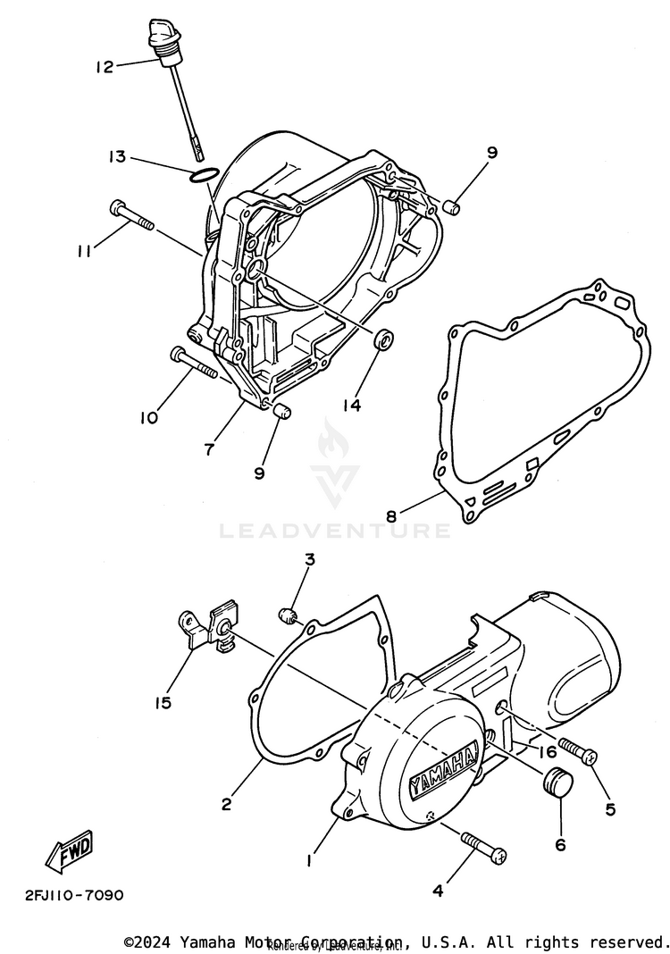 Crankcase Cover 1 Schematic