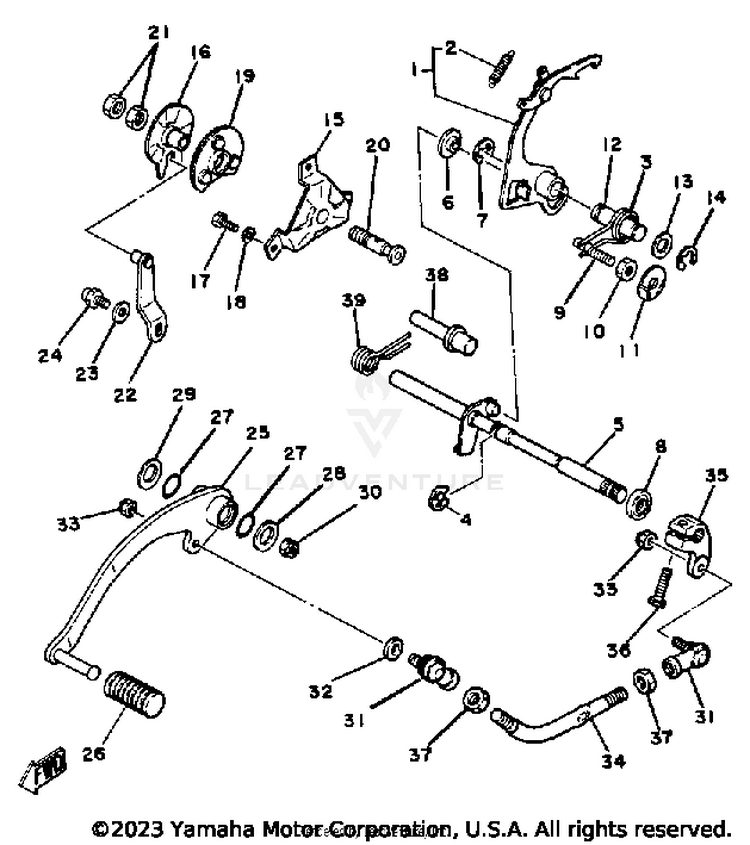 Shift Shaft Pedal Yt125j Schematic