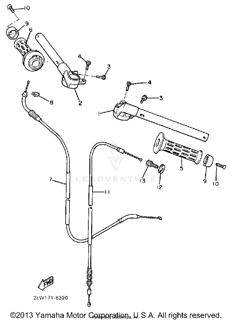 Handlebar Cable Schematic