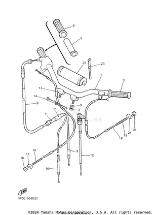 Steering Handle & Cable Schematic