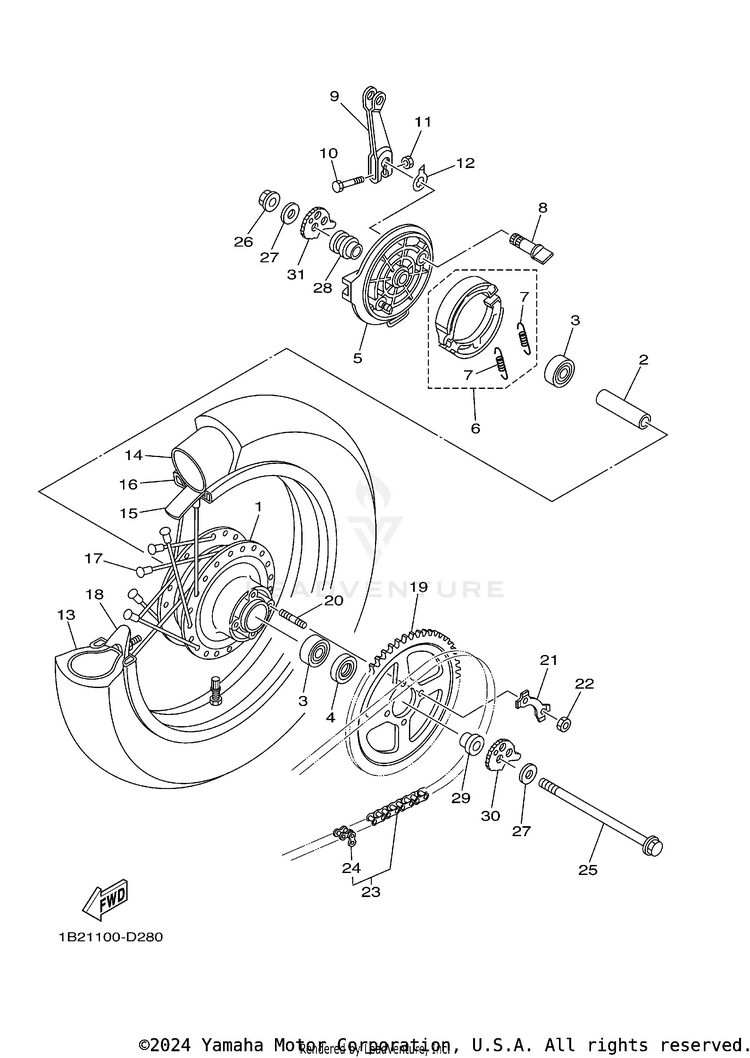 Rear Wheel Schematic