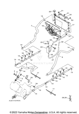 Radiator Hose Schematic