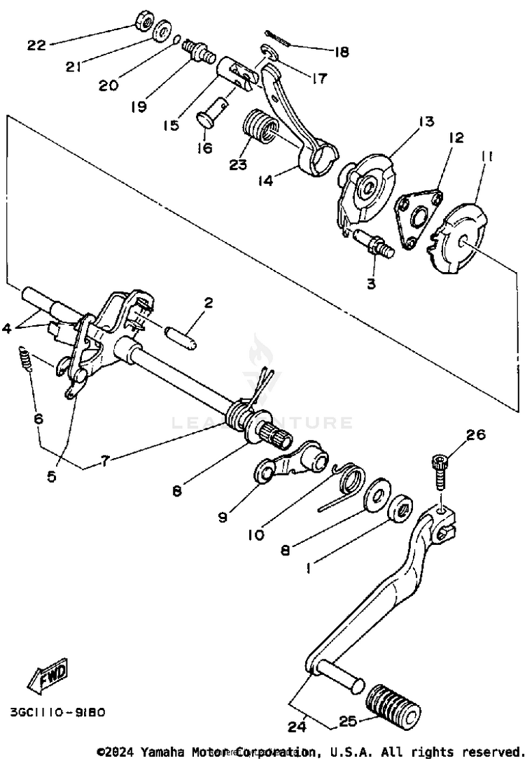 Shift Shaft Schematic