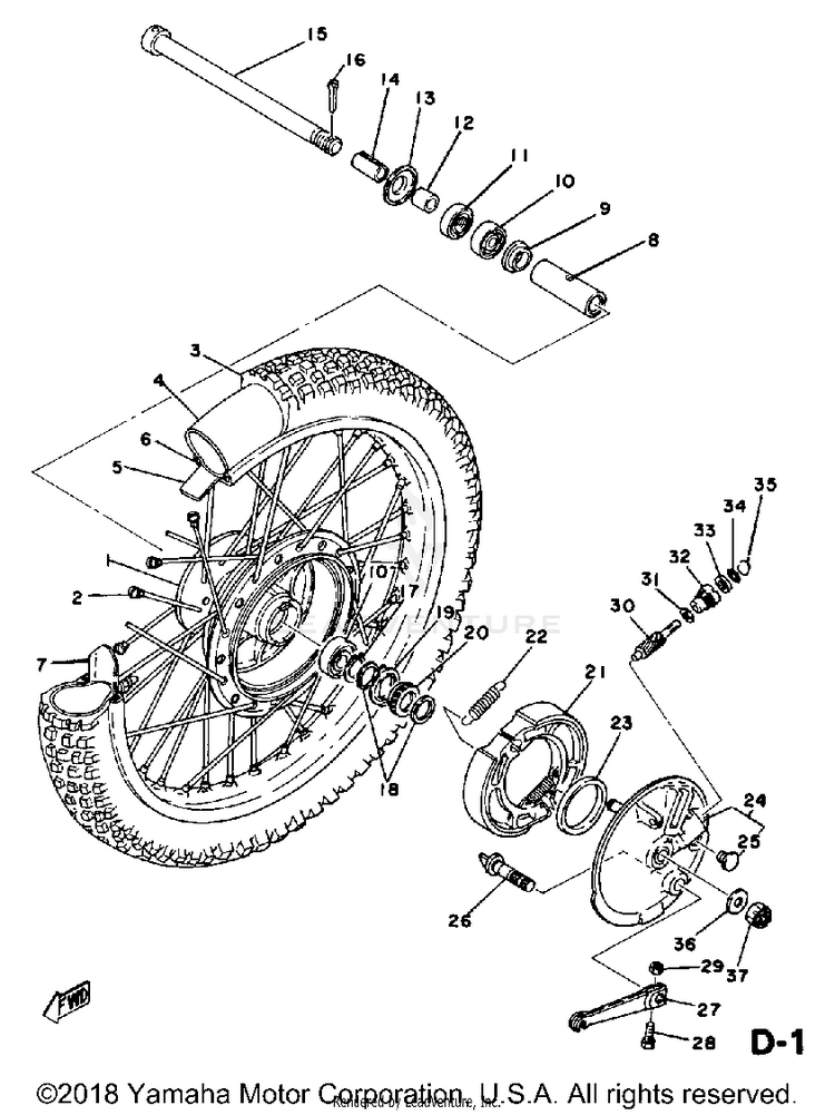 Front Wheel Schematic