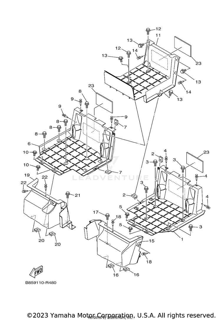 Stand & Footrest 2 Schematic
