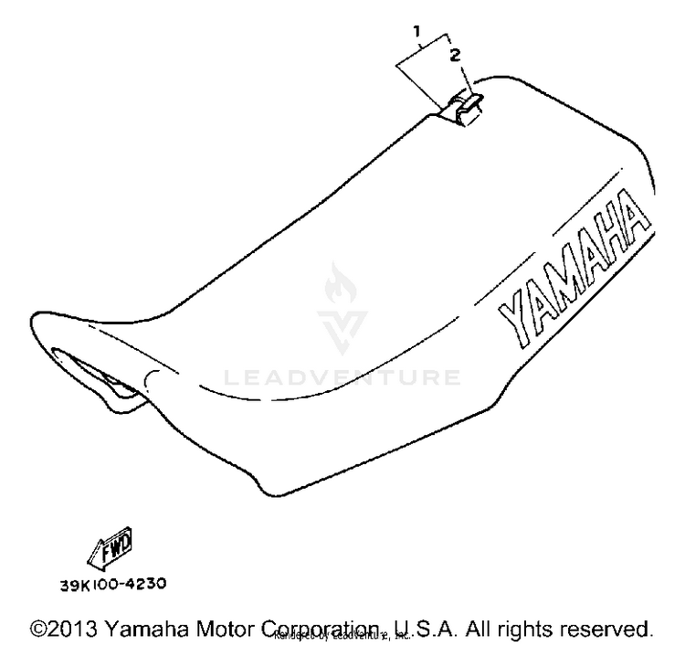 Seat YZ80 - YZ80L - 1999 Schematic