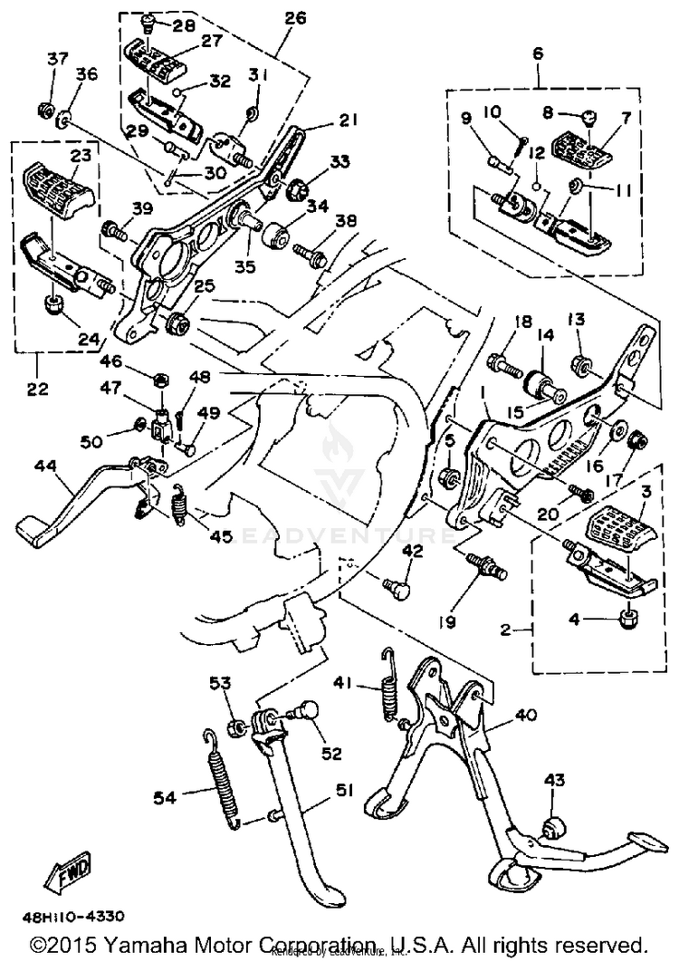 Stand Footrest Schematic
