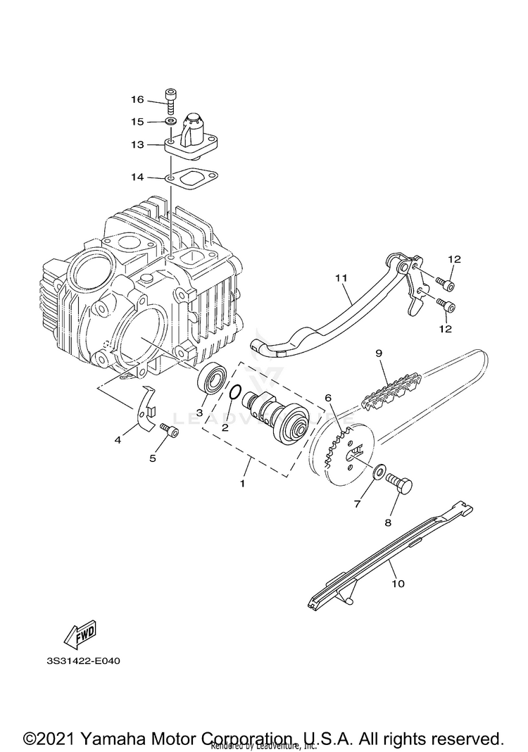 Camshaft & Chain Schematic
