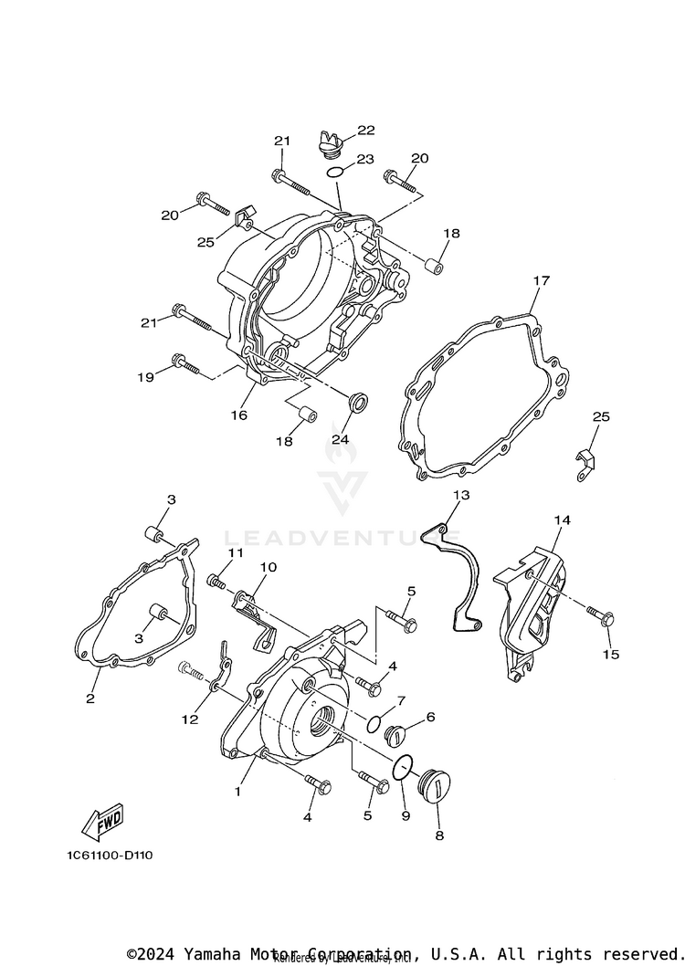 Crankcase Cover 1 Schematic