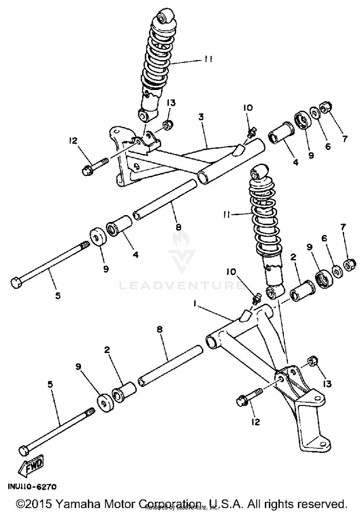 Front Suspension-Wheel Schematic