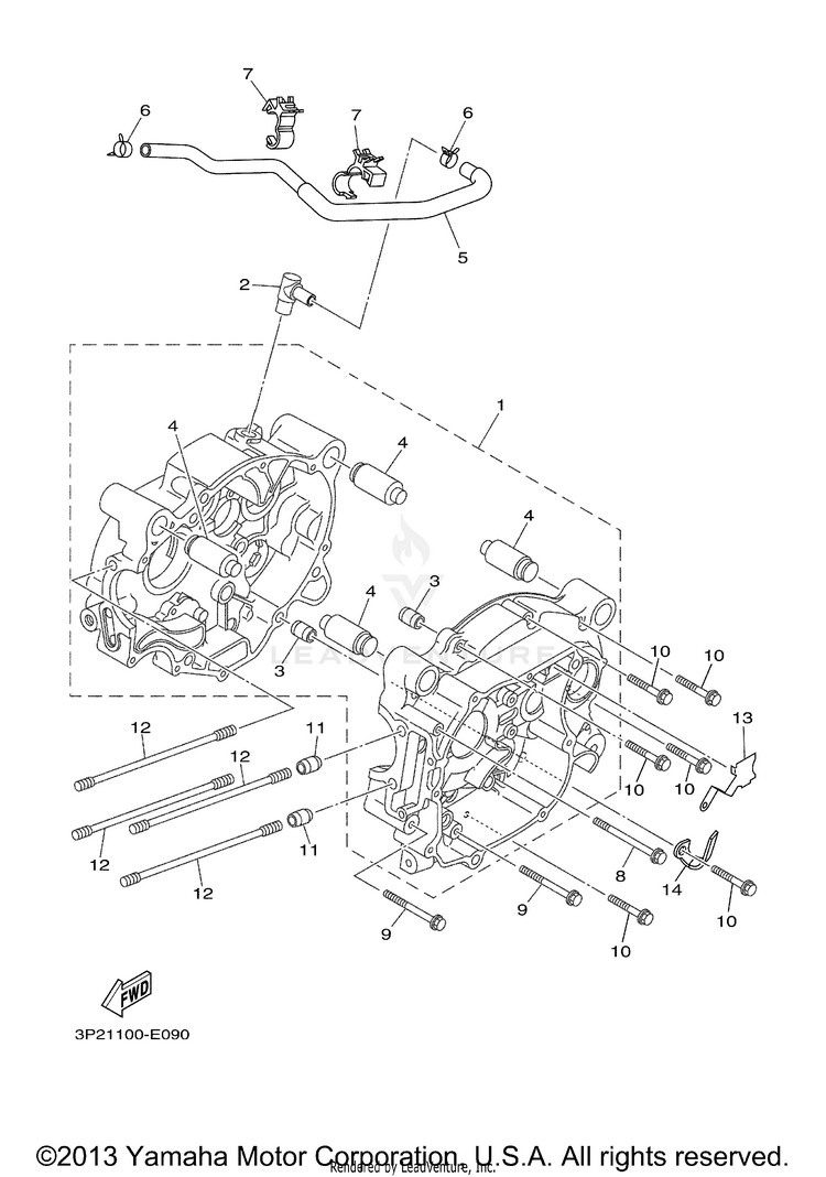Crankcase Schematic