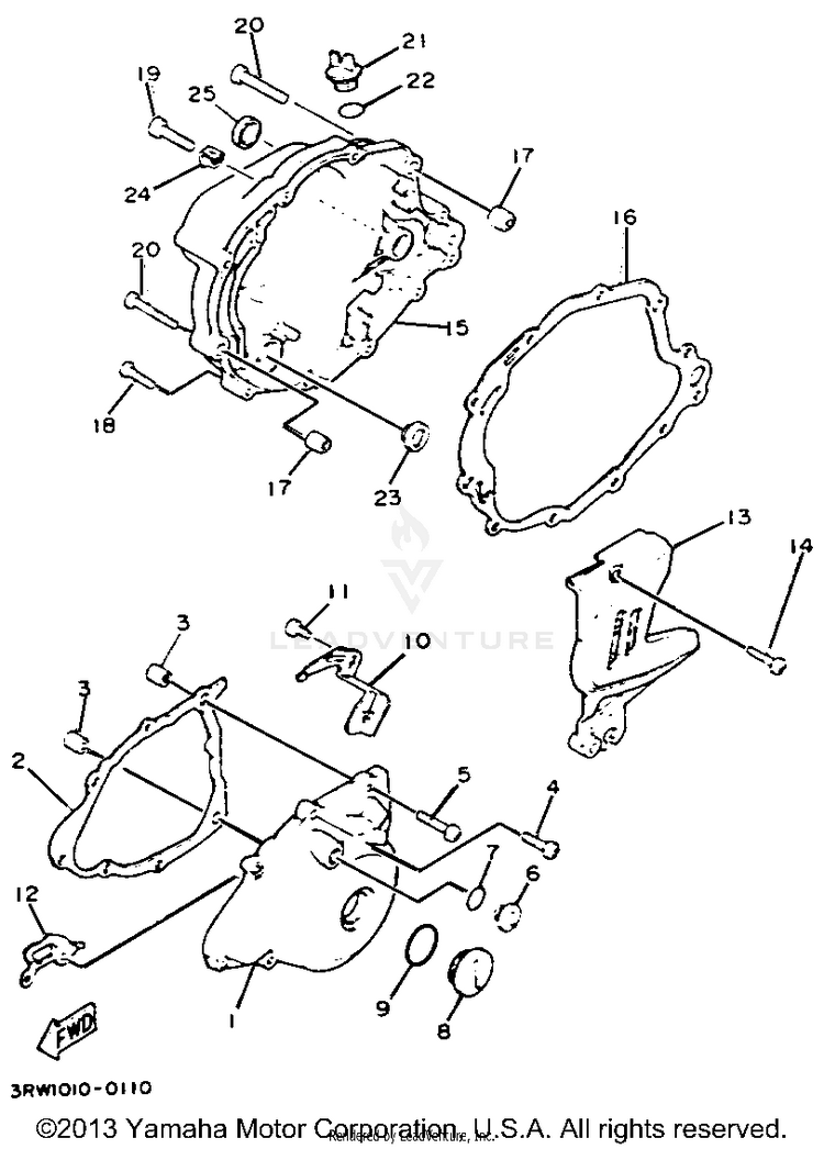 Crankcase Cover 1 Schematic