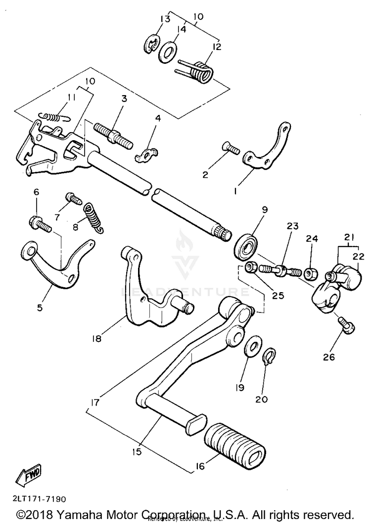 Shift Shaft Schematic