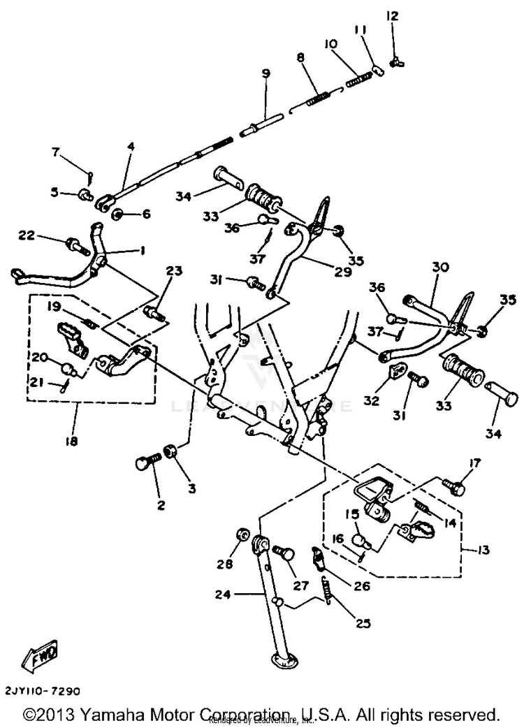 Stand Footrest Schematic
