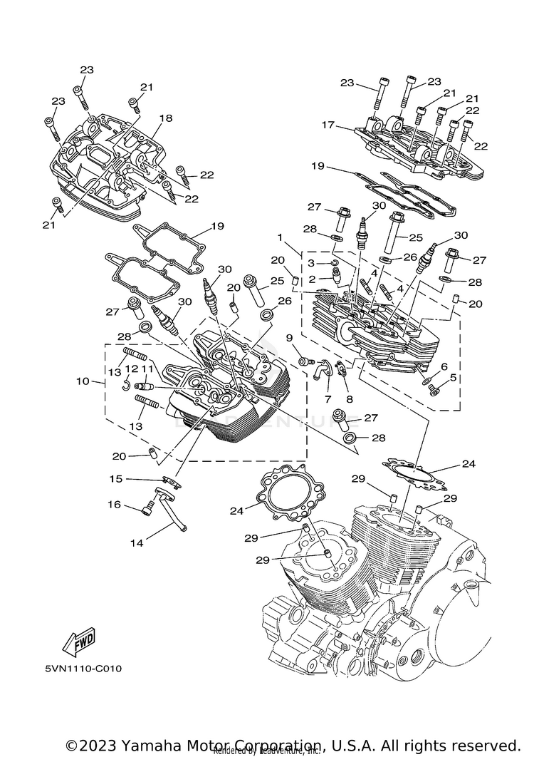 Cylinder Head Schematic