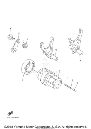 Shift Cam Fork Schematic