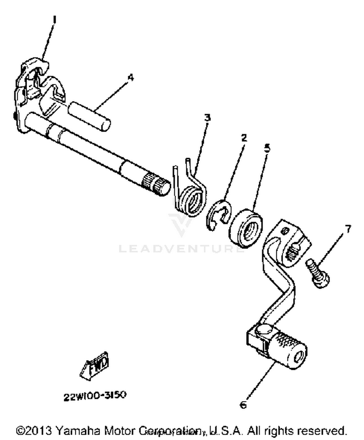 Shift Shaft Pedal Schematic