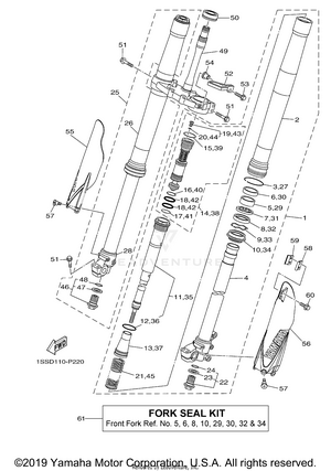Front Fork Schematic