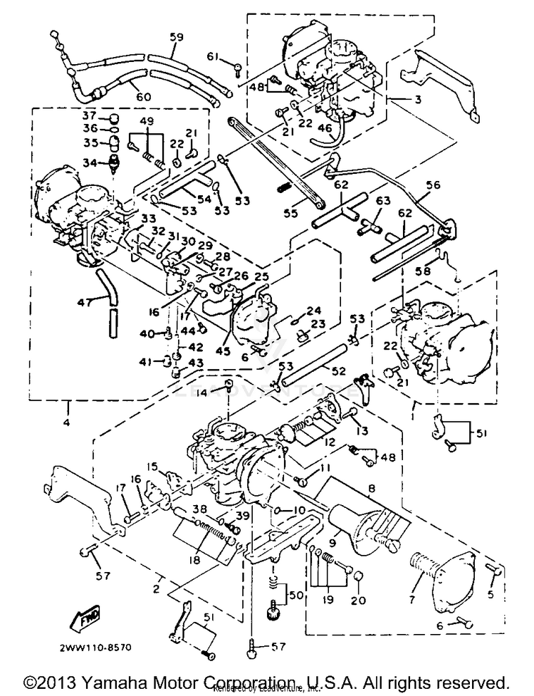 Carburetor California Model Schematic