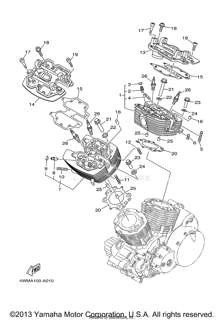 Cylinder Head Schematic