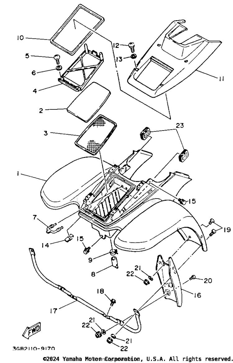 Front Fender Schematic