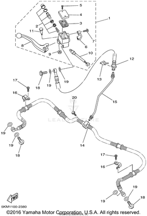 Front Master Cylinder Schematic