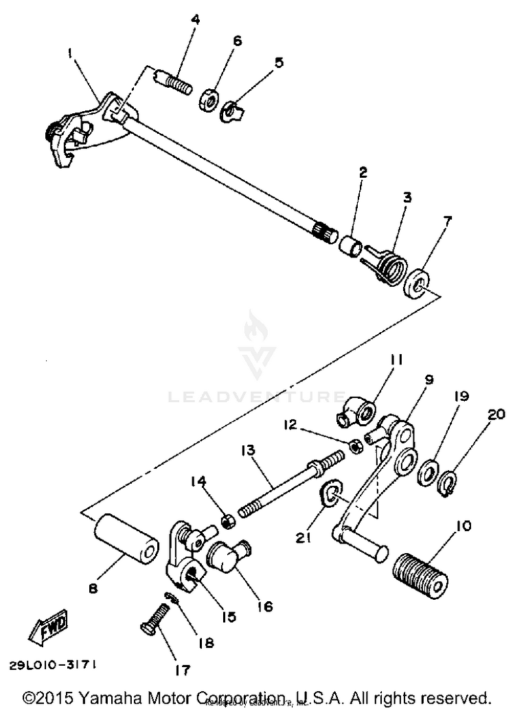Shift Shaft Schematic
