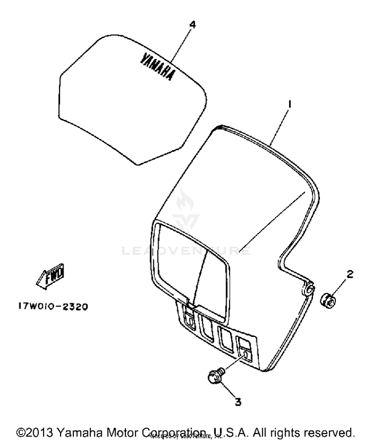 Cowling DT50L - 1988 Schematic