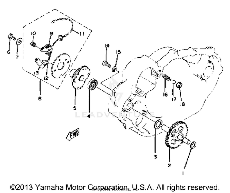 Contact Breaker - Governor XT500E_205 - 1978 Schematic