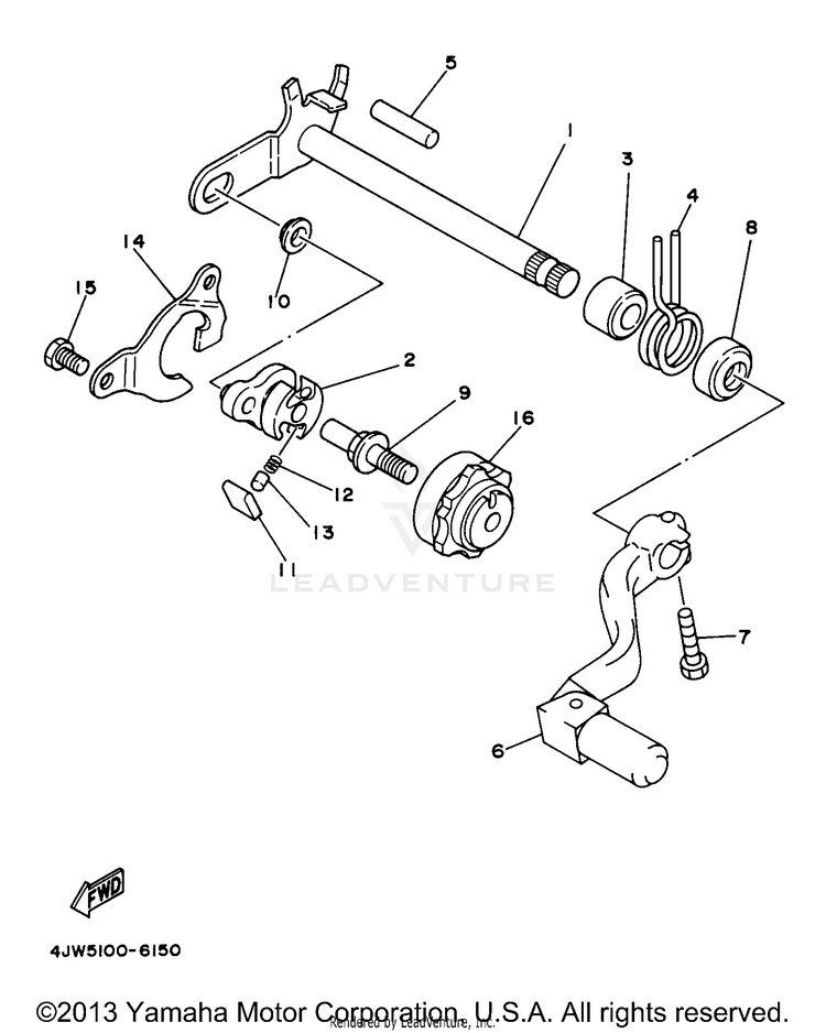 Shift Shaft Schematic
