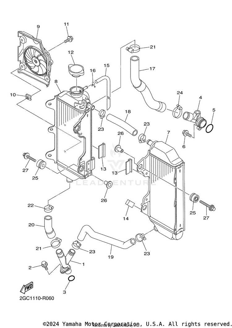 Radiator Hose Schematic