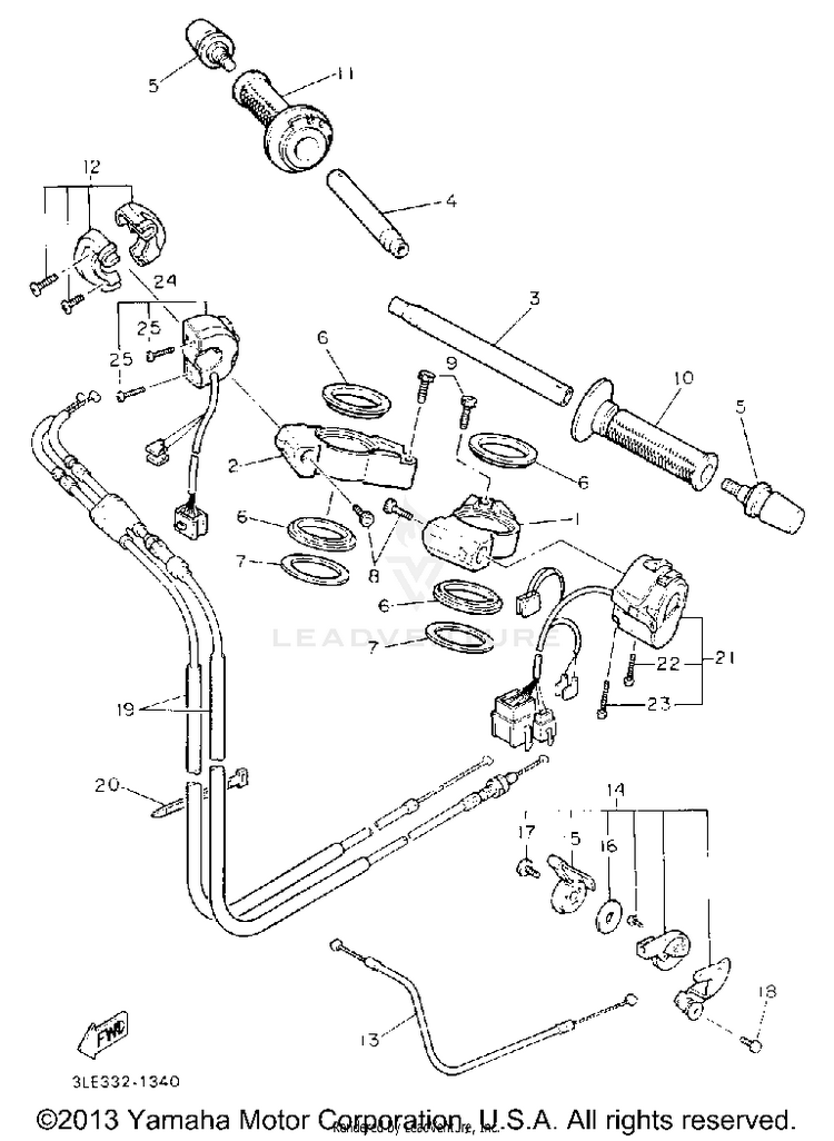 Handlebar Cable Schematic