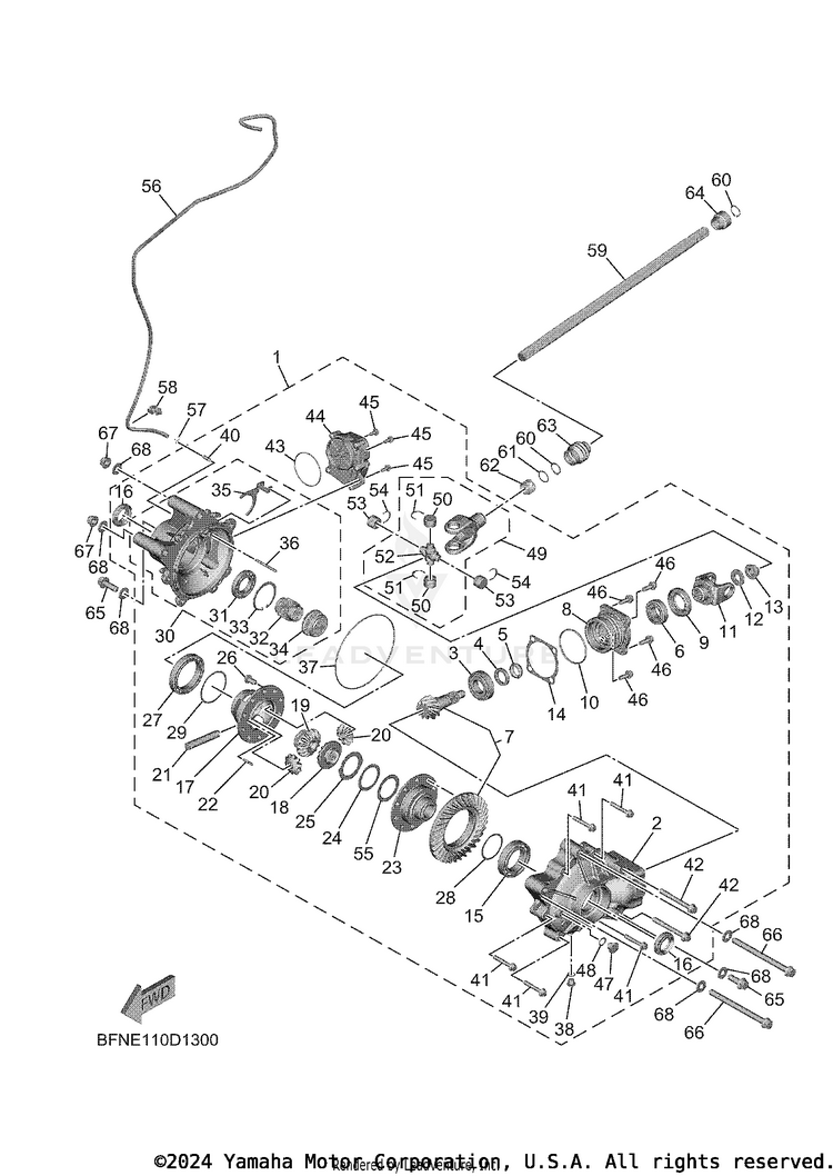 Front Differential Schematic