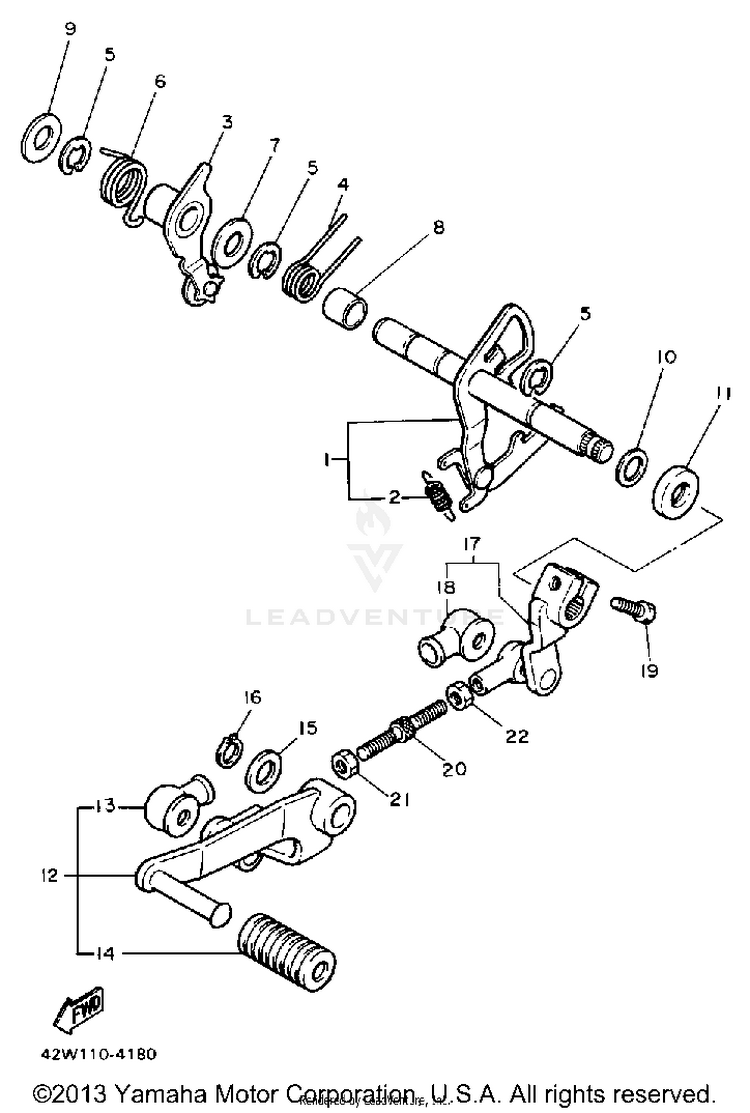 Shift Shaft Schematic