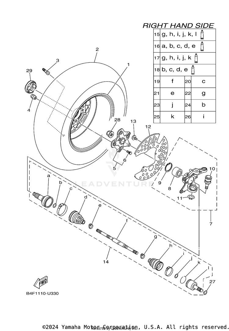 Front Wheel 2 Schematic
