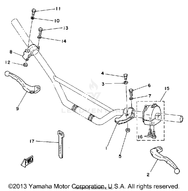 Handle Switch - Lever Schematic
