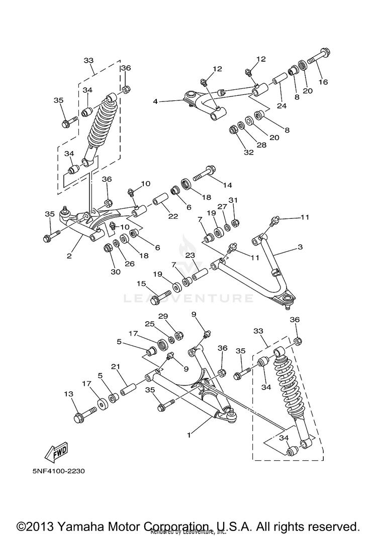 Front Suspension Wheel Schematic