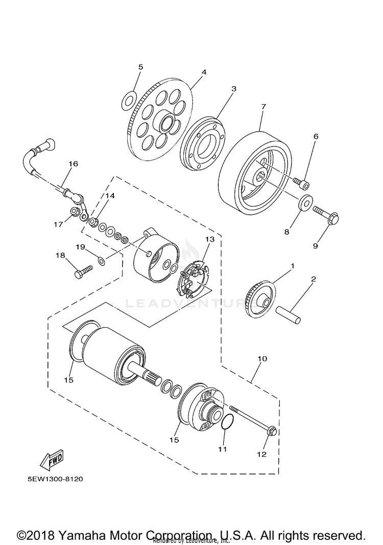 Starter Clutch Schematic