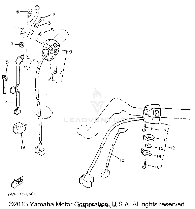 Handle Switch Lever Schematic