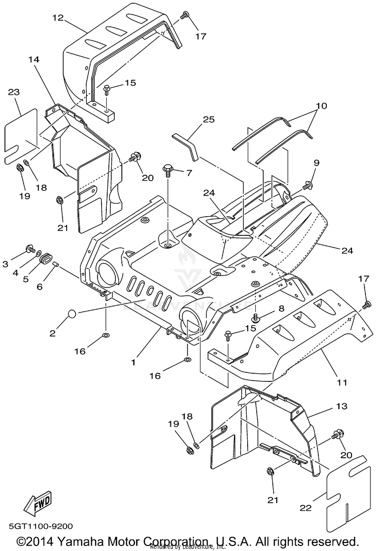 Front Fender Schematic