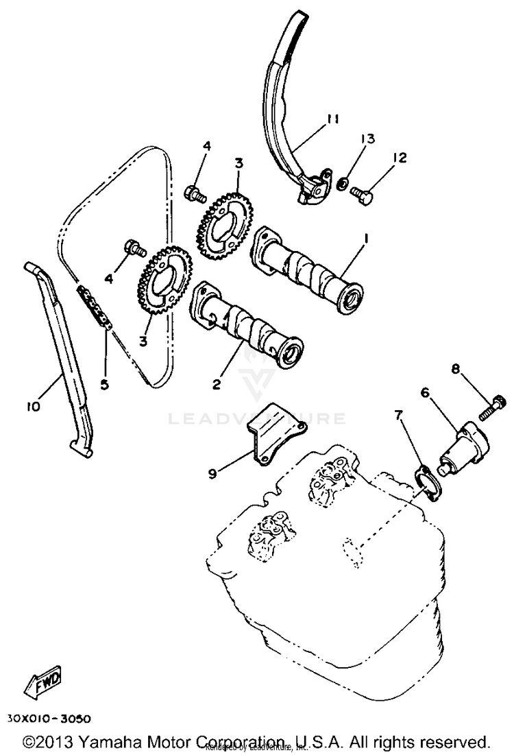 Camshaft - Chain Schematic