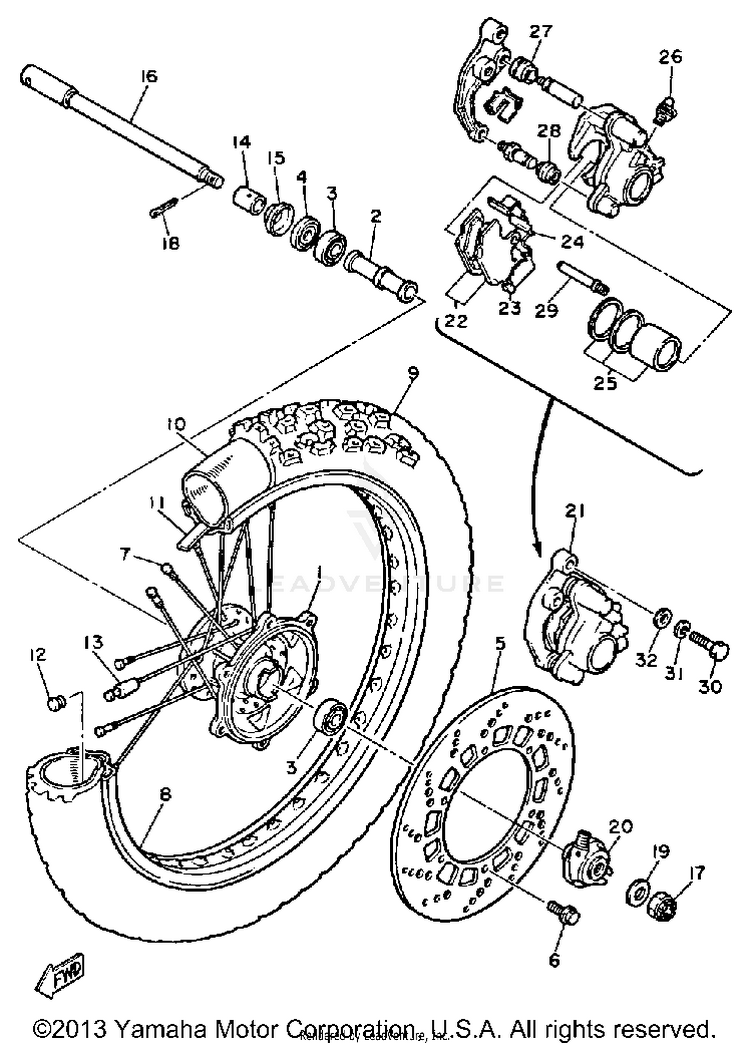 Front Wheel Schematic
