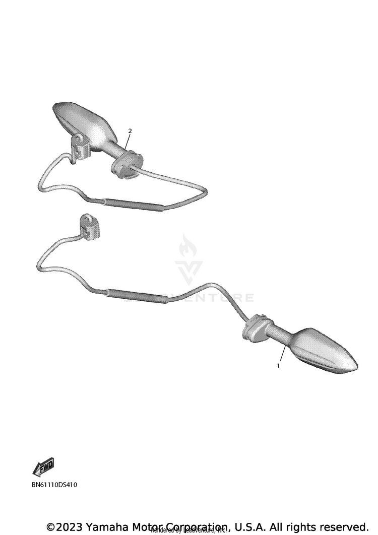 Flasher Light YZFR6 - YZFR6L1CB - 2020 Schematic
